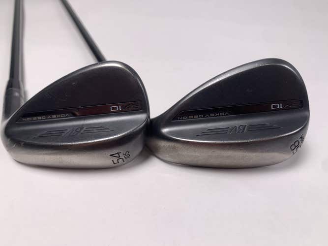 Titleist Vokey SM10 Jet Black Wedge Set 54* 10 58* 8 ACCRA iS8 Graphite Mens RH