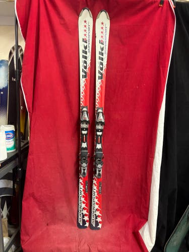 Skis: Volkl 175 cm All Mountain Skis With Bindings (Used)