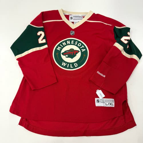 Used Minnesota Wile Reebok Jersey | Ryan Suter | Youth Large/XL | AB513