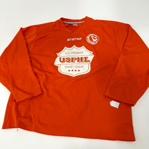Used Orange CCM USPHL Practice Jersey | Senior XL | AB503