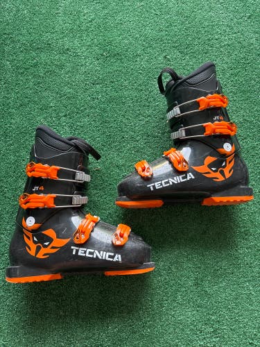 Orange & Black Kid's Tecnica JT4 Ski Boots (Used) | Mondo 26.5 (308mm)