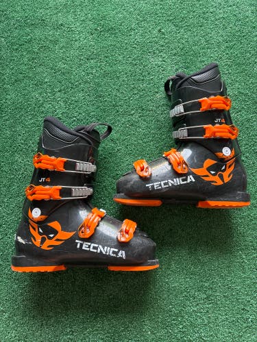 Orange & Black Kid's Tecnica JT4 Ski Boots (Used) | Mondo 25.5 (308mm)