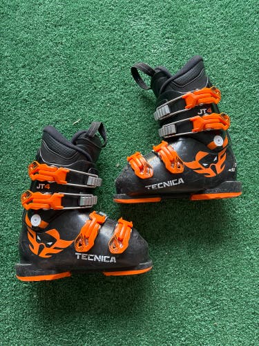 Orange & Black Kid's Tecnica JT2 Ski Boots (Used) | Mondo 18.5 (235mm)