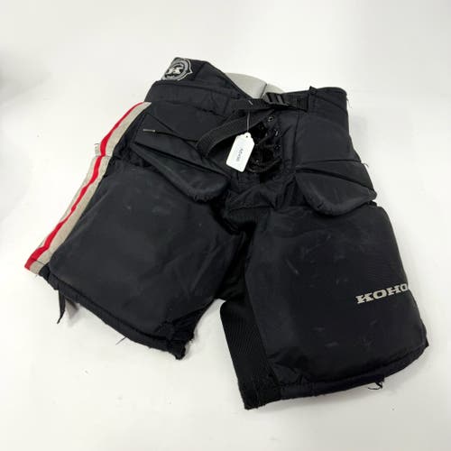 Used Black and Red Koho Revolution Goalie Pants | Intermediate Small | AB496