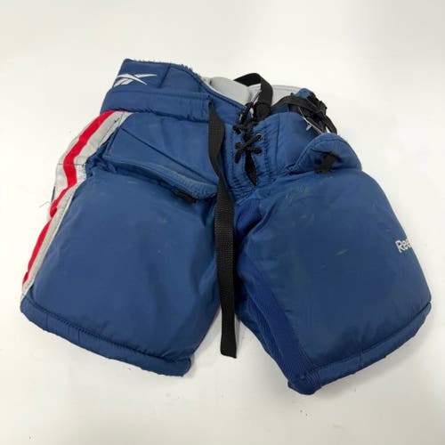 Used Navy with Red Stripe Reebok HGP Goalie Pants | Intermediate Small | AB493