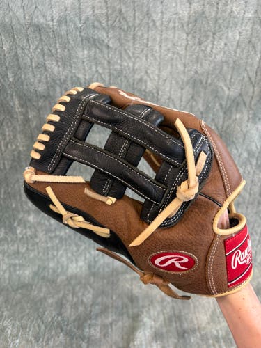 Brown Rawlings Premium Series LH Outfield Baseball Glove 12.75" (Used)