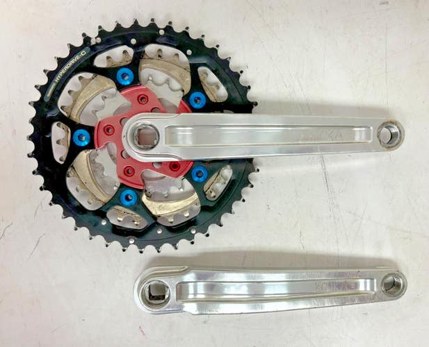 Vintage Kooka 175mm 42/32/22 Lightweight Aluminum Square Taper Crankset GREAT