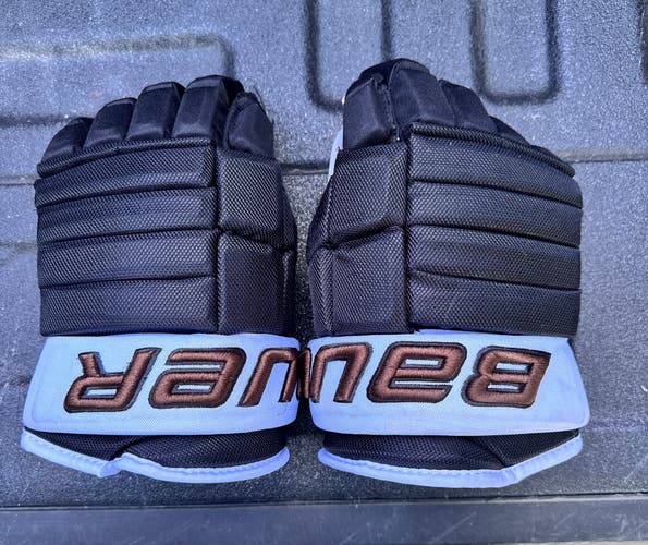 Kenai River Brown Bears Bauer Vapor Team Pro Gloves 13" Pro Stock (Used)
