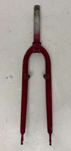 Red Aluminum 700C Touring Bike Fork 170mm 1-1/8" Threadless Steerer Tube
