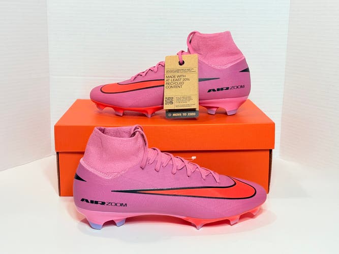 Men’s Size M 10.0 (W 11.5) Nike Superfly 10 Pro FG Firm-Ground High-Top Soccer Cleats HF9433-600