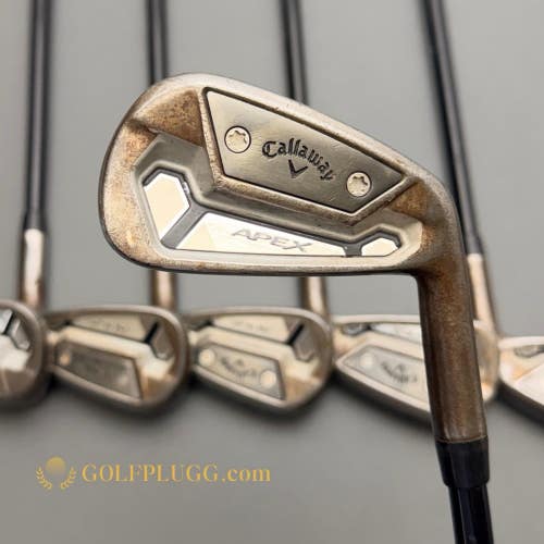 Callaway Apex TCB Raw Iron Set 4-PW / Mitsubishi MMT Graphite, Stiff (504)