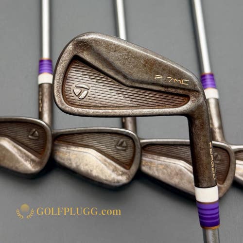 Custom Taylormade P7MC Raw Iron Set 4-PW / KBS Steel, Extra Stiff (474)