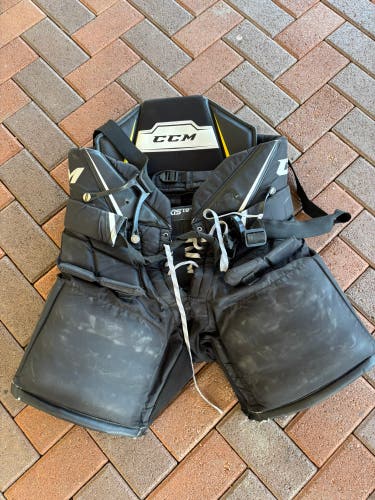 Black Senior Small CCM Axis 1.9 Hockey Goalie Pants