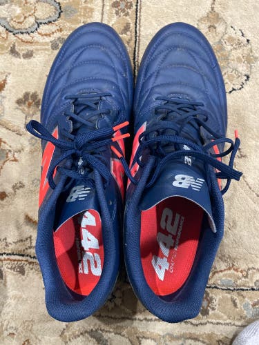 Blue Men's Size 13.0 (W 14.0) New Balance 442 Molded Cleats Cleats (Used)