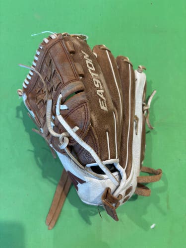 Brown Easton Natural LH Pitcher's Softball Glove 12.5"