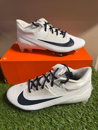 Size 10 Wide Nike Vapor Edge Elite 360 2 P White Navy Football Cleats FJ6125-103