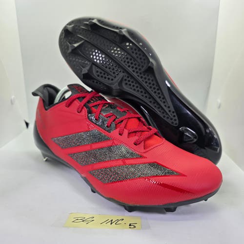 Adidas Adizero Electric II Football Cleats Red / Black - Men's sz 11.5 / JH8744