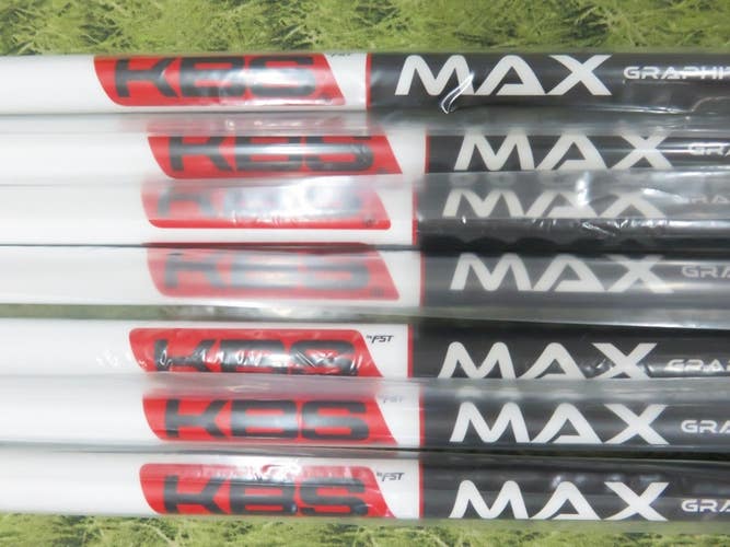 KBS MAX 85 Graphite STIFF Iron Shafts * SET OF 7 * 370, UNCUT