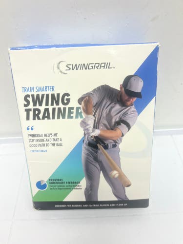 Swingrail Swing Trainer New In Box Baseball Softball Training Aid for Hitting