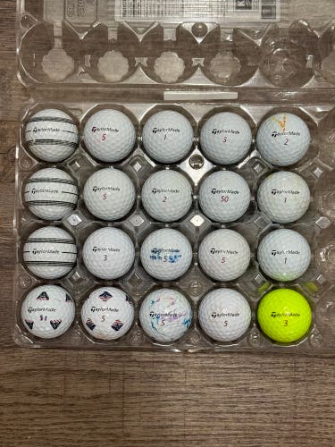 20 TaylorMade TP5x Golf Balls - 4A Near-Mint Condition