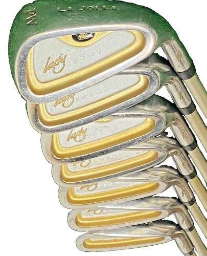 La Jolla Golf Lady Accent Iron Set 4-PW RH Triple Notch Ladies Graphite 5i 37"