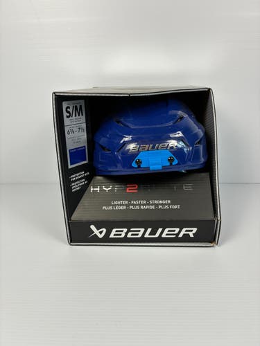 New Small/Medium Bauer Hyperlite 2 Helmet - Royal