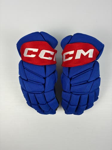 Like New 14" CCM JetSpeed FT8 Pro Stock Hockey Gloves - Red/White/Blue