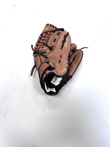 Used Mizuno POWER CLOSE BB/SB Glove RH Throw Brown 11" 11860-S000315190