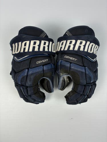 Used 14" Warrior Covert QR Edge Hockey Gloves - Navy