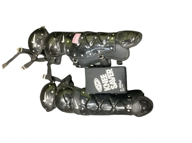 Used Nike Catchers Leg Guards Black Intermed 11613-S000189387