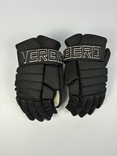 Used 14" Verbero Mercury Pro Stock Hockey Gloves - Black/Black