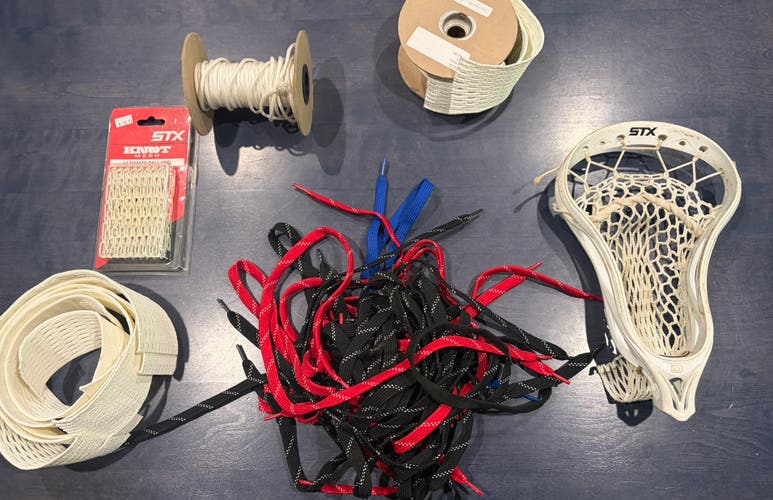 (New) STX Dry Mesh, a ton of shooting strings, a roll of sidewall, a lot more stx hard mesh.
