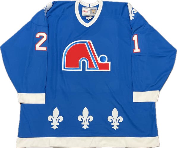 Quebec Nordiques Peter Forsberg CCM Vintage Hockey NHL Jersey Size JUMBO