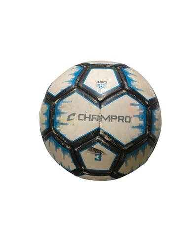 Used Champro RENEGADE SOCCER BALL SIZE 3 All Size Soccer Ball White 3 11847-S000038524