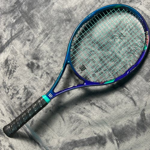 Wilson Pro Staff Lite 5.8 si 110 Tennis Racquet 4 3/8 Grip Teal Purple Vintage