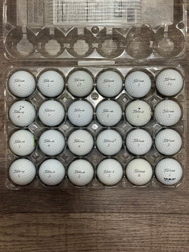 24 Titleist Pro V1x Golf Balls - 4A Near-Mint Condition
