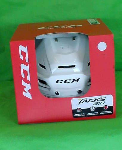 Large Senior CCM Tacks 210 Helmet (New) - White