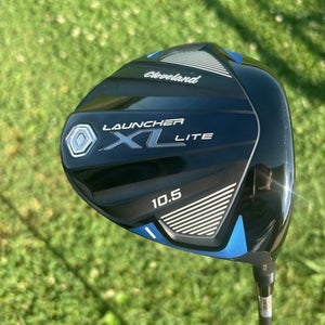 Men's Cleveland Launcher XL Lite Right Handed Driver Stiff Flex 10.5 Loft Graphite Shaft (New)