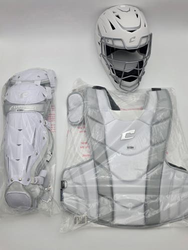 Champro Optimus Pro Fastpitch Catcher Set Youth White Ages 12+ CBSF11W (New)