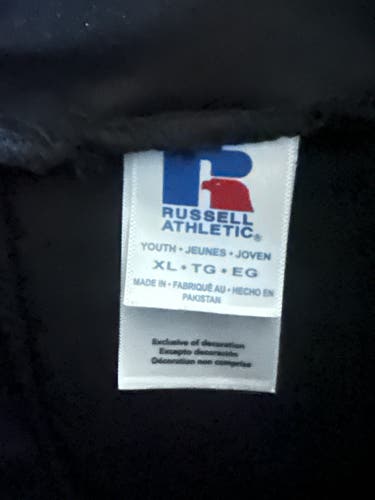 Black Men's XL Youth Russell Athletic Game Pants (Used)
