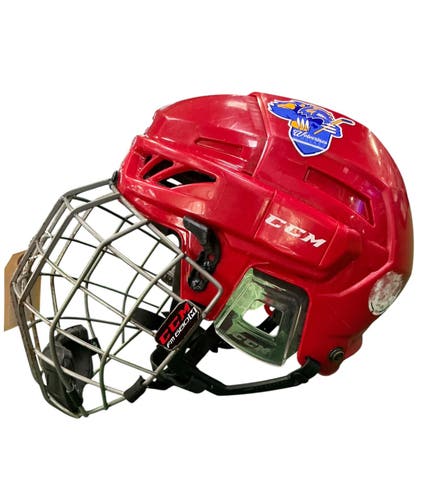 Red Medium CCM FitLite 90 Helmet (Used)