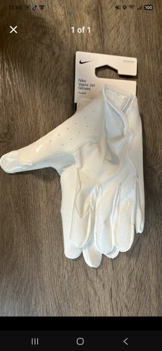 White XXL Adult Nike Vapor Jet 7.0 Gloves (New)