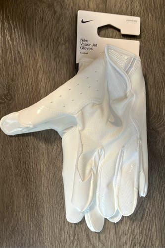 White XXL Adult Nike Vapor Jet 7.0 Gloves (New)