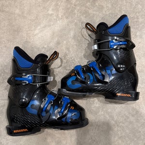 Mondo 18 & 18.5 Kid's Rossignol All Mountain Comp J3 Ski Boots (Used)