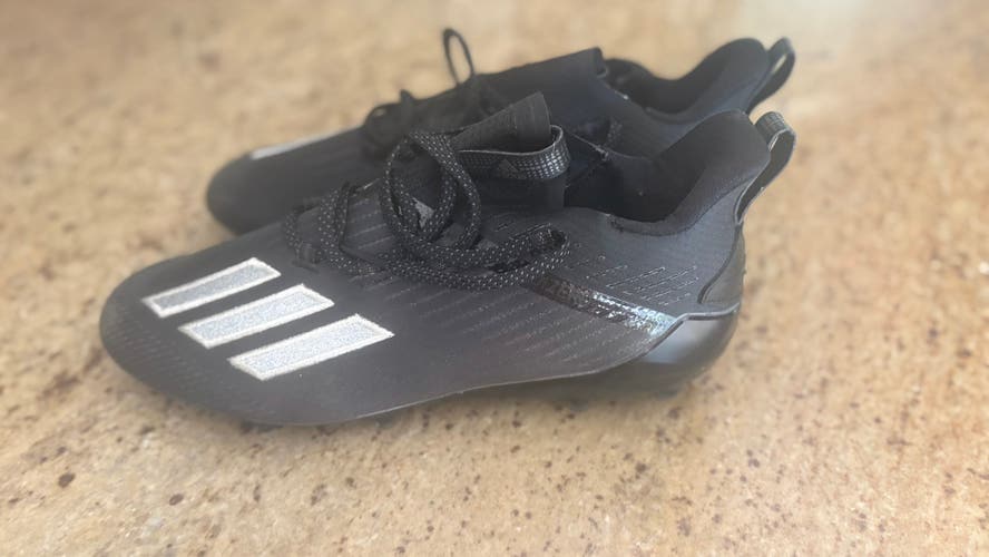Black Men's Size M 11.0 (W 12.0) Adult Adidas Molded Cleats Cleats (New)
