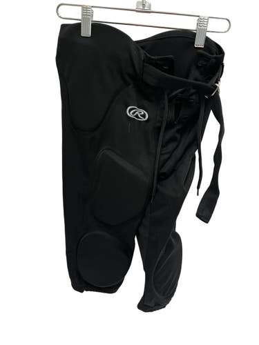 Used Rawlings Youth MD Black Football Integrated Pants 11692-S000156982