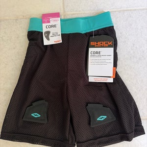 Black XS Girls Shock Doctor Shorts (New)