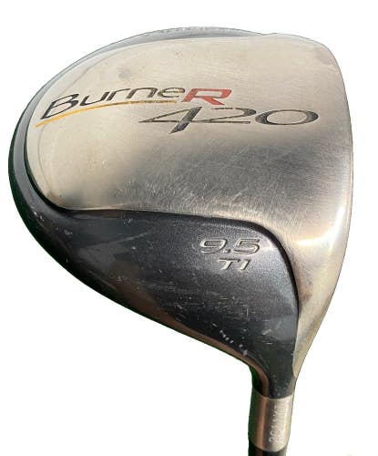 TaylorMade Burner 420 Ti Driver 9.5* RH 60g Stiff Graphite 44" New Mid Grip