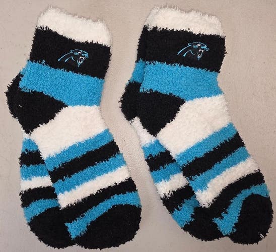 ST1 Mens NFL CAROLINA PANTHERS LOT of 2 Socks Medium 5-10 NEW
