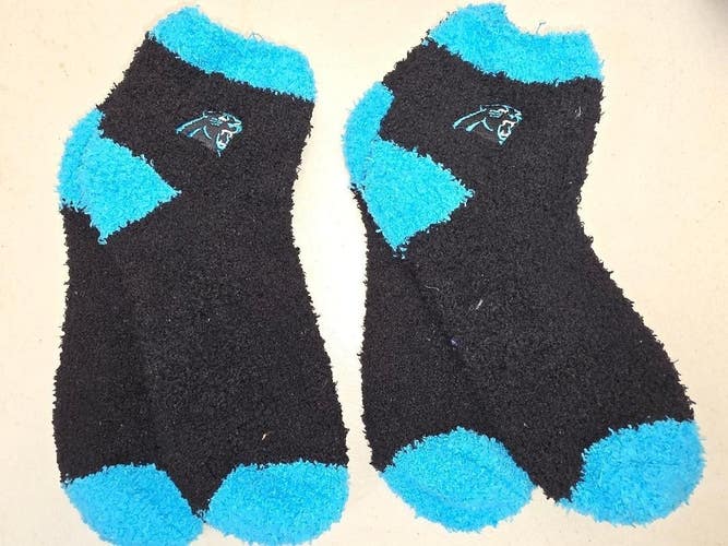 ST2 Mens NFL CAROLINA PANTHERS LOT of 2 Socks Medium 5-10 NEW